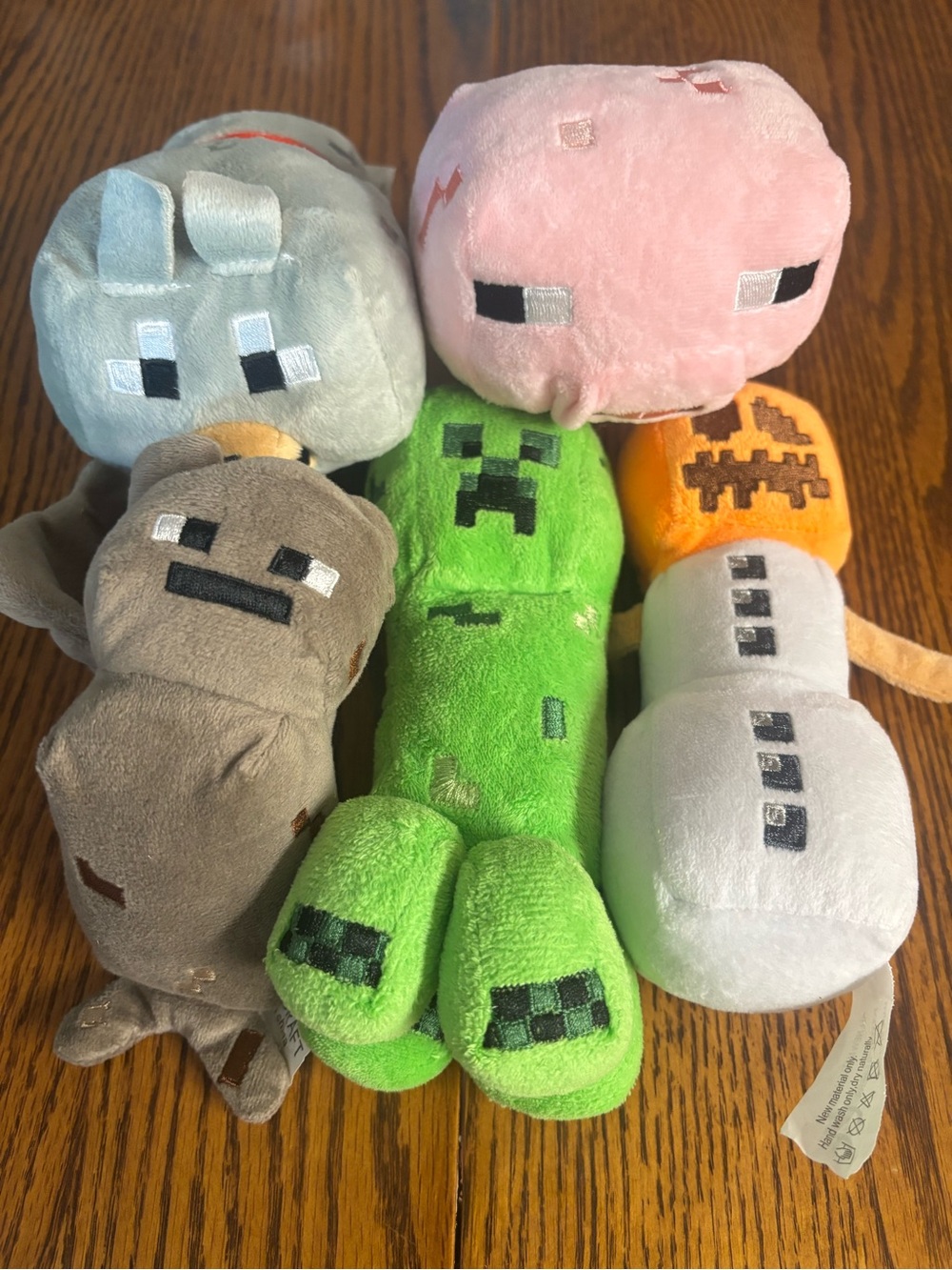 Minecraft Plush Mob Set - Green Creeper & Assorted Character Plush